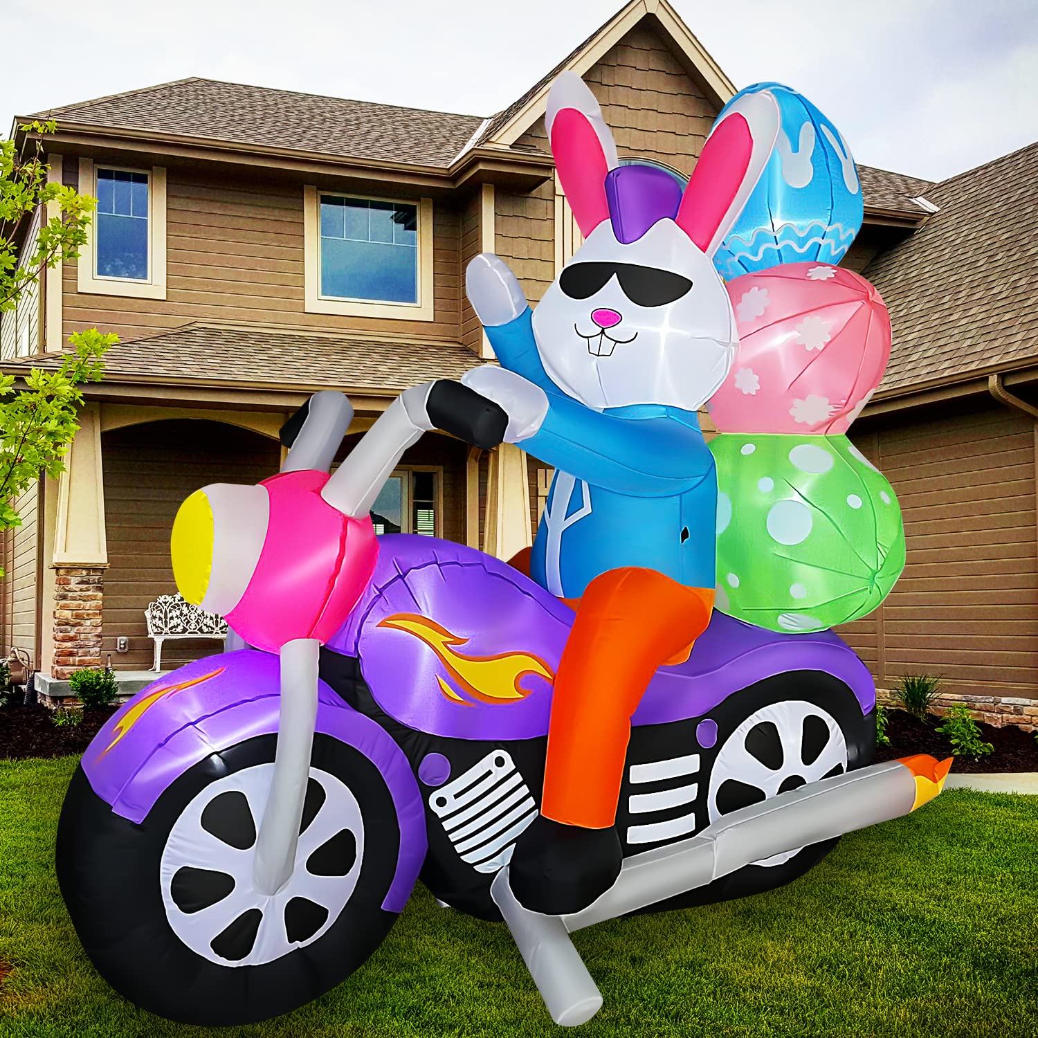 6FT Easter Inflatables Outdoor newest Decorations Easter Eggs