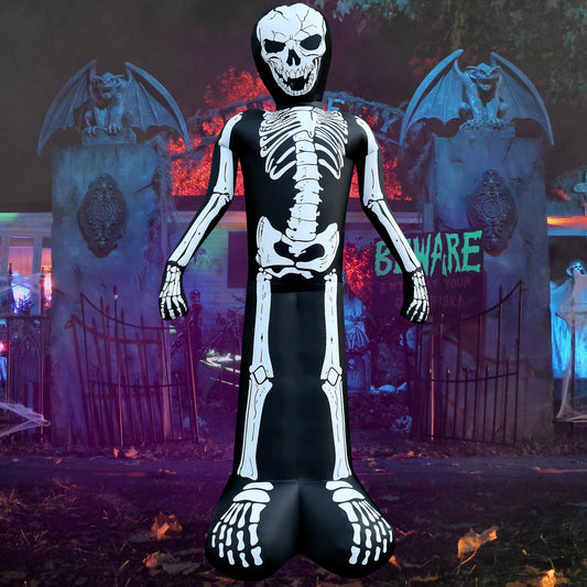 10 FT Halloween Inflatable Skeleton LED Lighted Blow Up Decoration