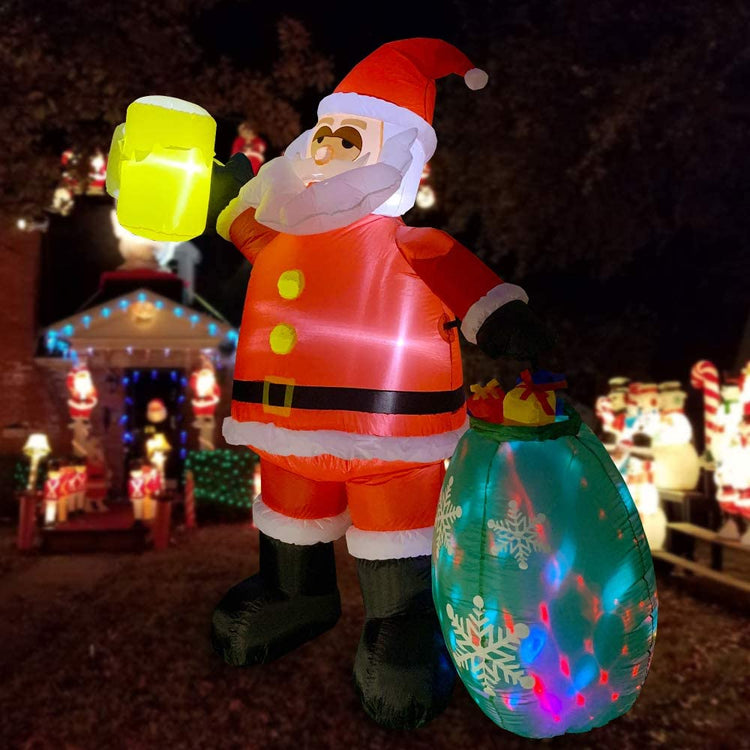 7Ft Seasonblow Inflatable Christmas Drunk Old Man