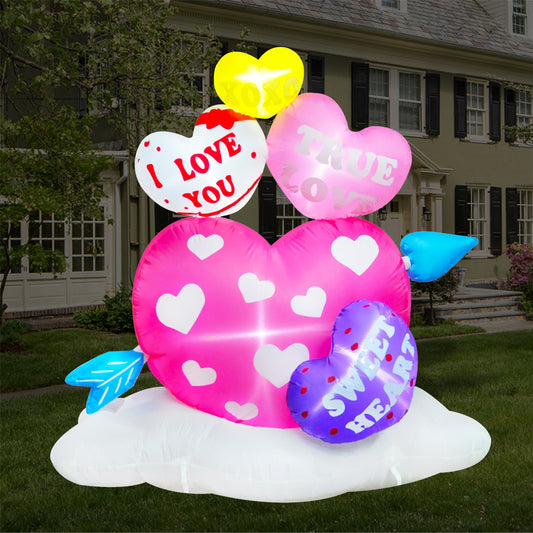 6Ft SeasonBlow Inflatable Valentine's Day Heart.