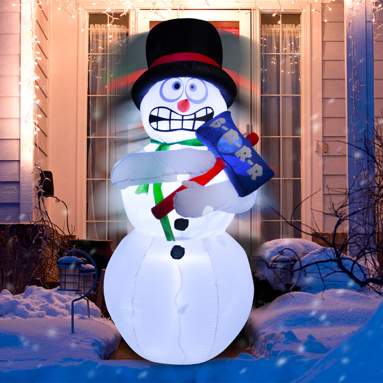 6Ft Seasonblow Inflatable Christmas Jitter Snowman