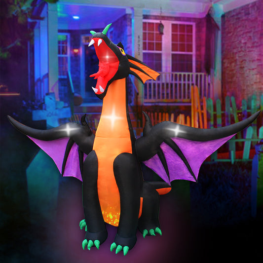 9 x 12Ft Seasonblow Inflatable Halloween Big Dragon