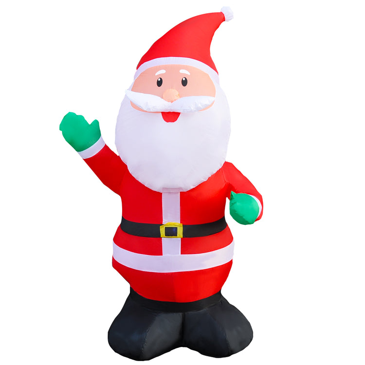 6Ft Seasonblow Inflatable Christmas Green Glove Santa Claus