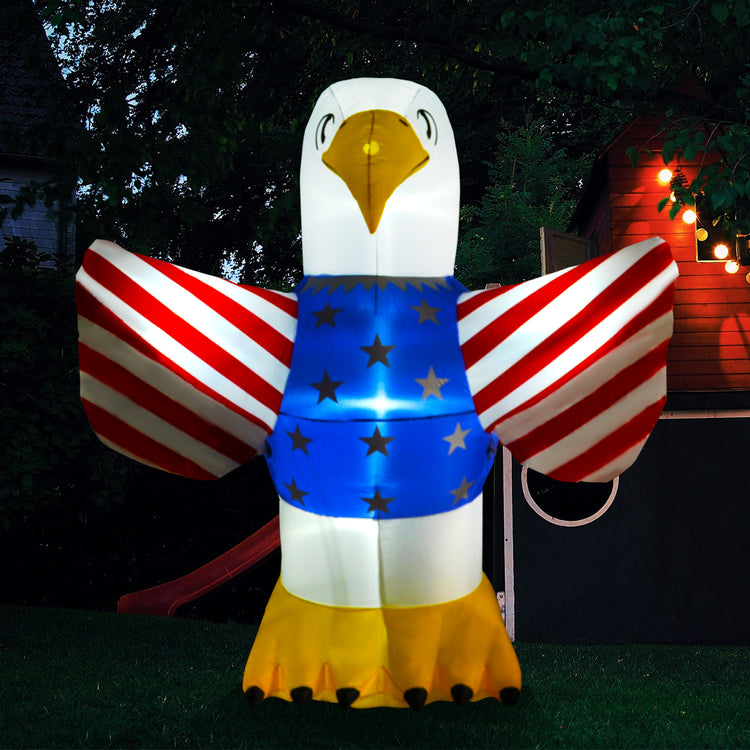 6 Ft Seasonblow Inflatable Independence Day Eagle