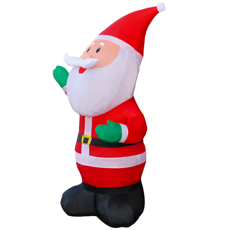 6Ft Seasonblow Inflatable Christmas Green Glove Santa Claus