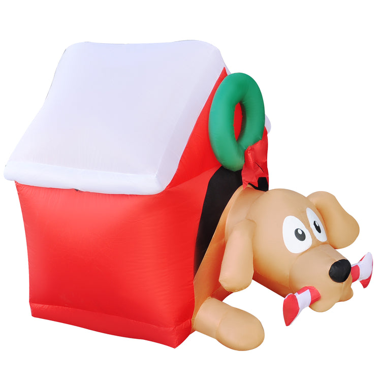 5Ft Seasonblow Inflatable Christmas Dog House
