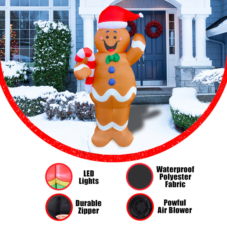 5Ft Seasonblow Inflatable Christmas Gingerbread Man