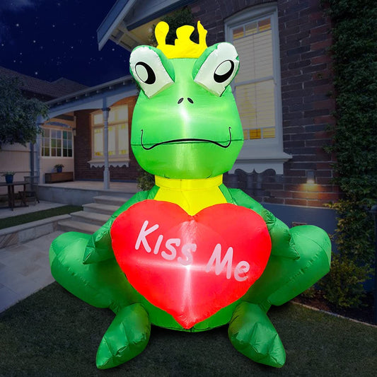 5ft Inflatable Valentine Cute Frog Decoration