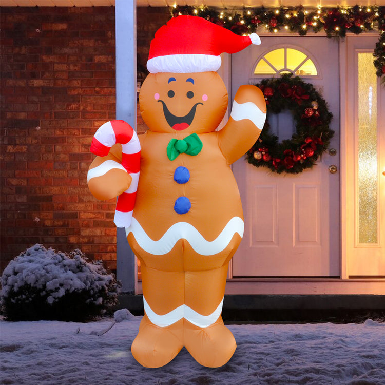 5Ft Seasonblow Inflatable Christmas Gingerbread Man