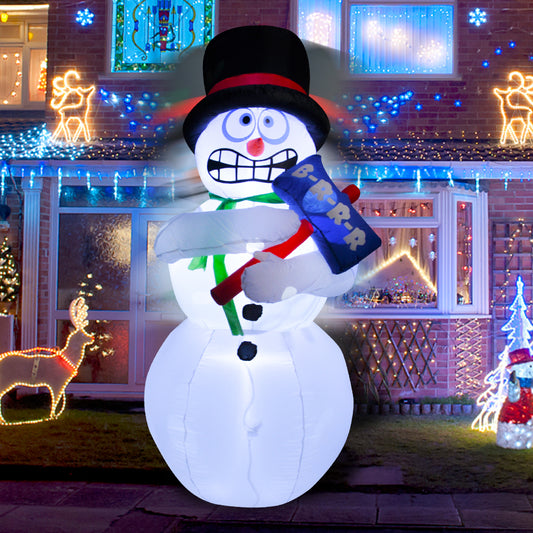 6Ft Seasonblow Inflatable Christmas Jitter Snowman